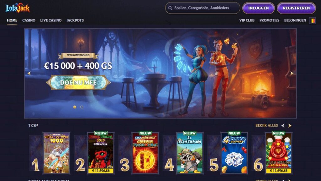 homepage van lolajack casino nederland